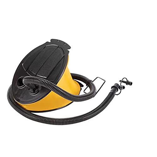 Tumez Portable Pedal Air Pump, Bellows Foot Pump for Inflatable Boat, Swimming Ring, Air Mattress Bed, Beach Ball, Yellow