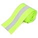 Silver Reflective Tape Strip Sew Synth Fabric 3 Meters - Green