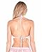 iHeartRaves Sequin Fringe Halter Crop Top (Pink, Large)
