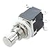 ESUPPORT 6Pin DPDT Latching Stomp Foot Switch Pedal Guitar Push Button Metal True Bypass AC 250V/2A 125V/4A Pack of 5