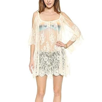 Cushy Pareo Beach 2018 Cover Up Floral Embroidery Bikini