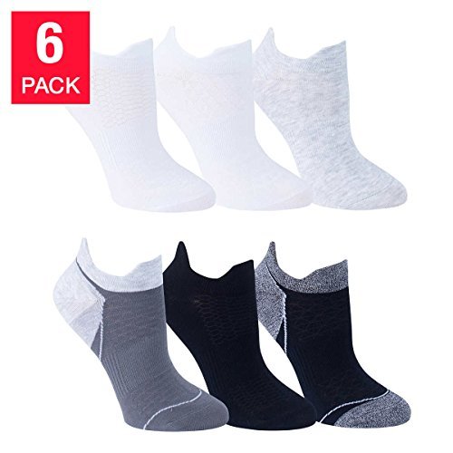 Yummie Ladies 6-pack Tabby Sock (Black)