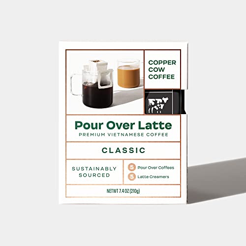 Copper Cow Coffee, Original Vietnamese Pour Over Coffee Kit 5 Count, 7.4 Ounce Pricepulse