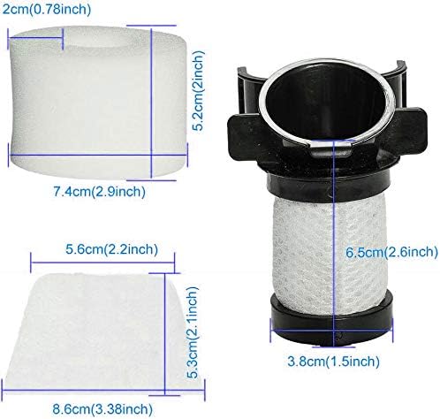 Carkio HEPA Foam Felt Filter Soft Brush Roll Replacement for Shark IONFlex DuoClean Vacuum IR100 IR101 IR70 IF100 IF150 IF160 IF170 IF180 IF251 IF200 IF201 IF202 IF203Q Part# XPSTMF100 and XPREMF100 - Image 5