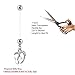 BodyJ4You Pregnancy Belly Button Ring Baby Feet Flexible Navel Barbell Body Piercing Jewelry 14 Gauge