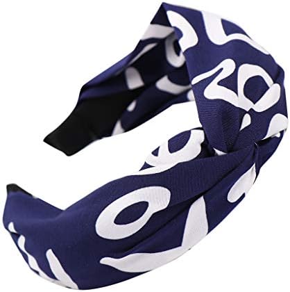 Women Simple Print Knot Hair Hoop Hair Band Hair Comb Headpiece Hair Accessories Tiara Crown Hairband Hairpins for Girls and Women