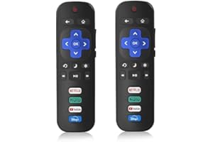 2PCS Nmaayss Replacement Remote for Roku TV Remote, Compatible with TCL Roku/Onn Roku/Hisense Roku/Philips Roku/Sharp Roku/Westinghouse Roku/Insignia Roku TV(Not for Roku Stick, Box or Speaker)