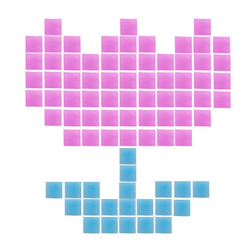 600 Pieces Mixed Color Mosaic Tiles Mosaic Glass Pieces Mosaic Making for Home Decoration or DIY Crafts, Square, 1 by 1 cm, by Leacheery