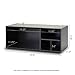 Furinno Wall-mounted Storage Shelf with 2 Bin Drawers, Espresso/Brown