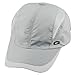 squaregarden Baseball Cap Hat,Running Golf Caps Sports Sun Hats Quick Dry Lightweight Ultra Thin,Light Grey 2,One Size