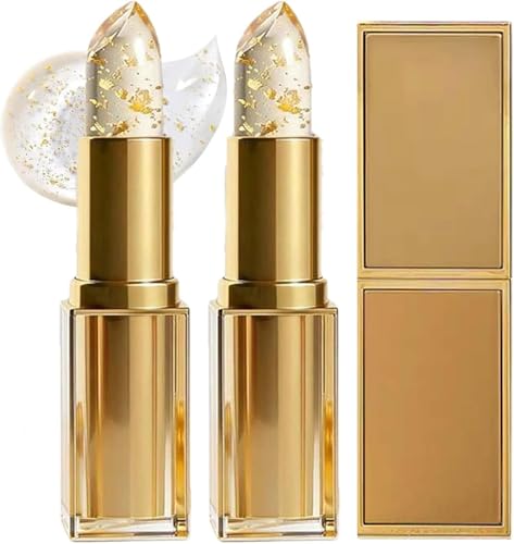 Kivora Signature Lipstick, Kivora Colour Changing Lipstick, PH Adjusting Lipsticks Mature Women, Self Adjusting Lipsticks Honey Colours, Long Lasting Lip stick for Older Women and Young Women (2PC)