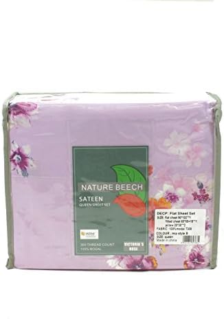 VictoriaRose Bedding 4 Piece Top Quality Wrinkle Free Bedding Bed Sheet Set, Rose Best Material 100% Modal Sateen, 1 Fitted Sheet, 1 Flat Sheet, 2 Pillowcases, Queen