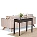 Simpli Home INT-AXCCOS-CON-CF Cosmopolitan Solid Wood 38 inch wide Contemporary Console Sofa Table in Coffee Brown