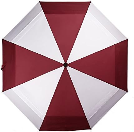 Koler Travel Umbrella Windproof Auto Open Close Large sized Double Canopy Waterproof &amp; Sunproof 46 Inch Oversized Folding Umbrellas – Black / Zootopia &amp; Black / London (Tum-Red-White)