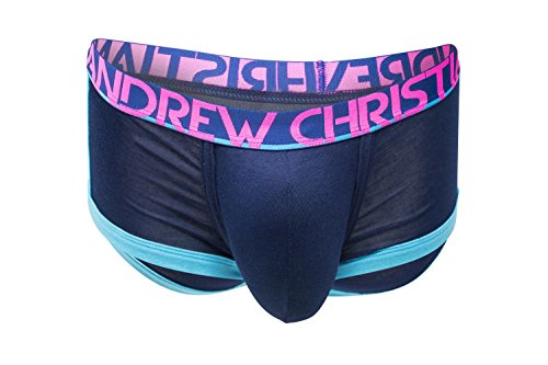 Andrew Christian CoolFlex Active Boxer w/Show-It, Navy, Small - Thumbnail 4