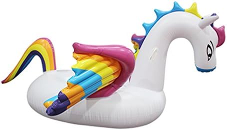 Giant Inflatable Pegasus Floatie Ride, Blow Up this Jumbo Lounger for Summer Pool Fun, what a Large Toy Float Raft for Adults &amp; Kids Alike to Party &amp; Lounge On by Splash Republic