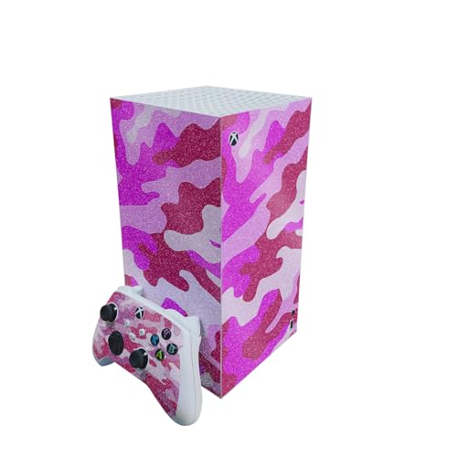 Glossy Glitter Gaming Skin Compatible With Microsoft Xbox Series X Digital Edit…