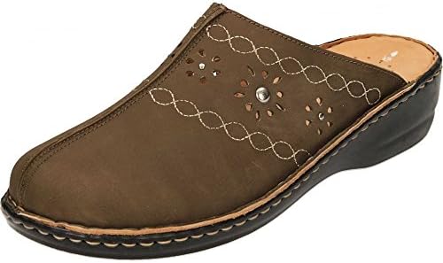 Natrelle Women's Clogs Leather Mules Sandals