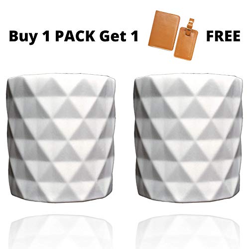 1 Diamonds+Pattern+Ceramic+Candle+Containers