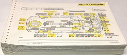 Auto Repair Vehicle Checkup Inspection Form - 2 Part NCR - Quantity 400 (U2)