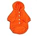 TOPSOSO Fashion Shop Pet Coat Polyester/Cotton Basic Dog Hoodie，Dog Jacket,Dog Fleece for Young Dog and Large Dog,6 Sizes avaiable and 4 Color for Choose (Orange, M (Back 11