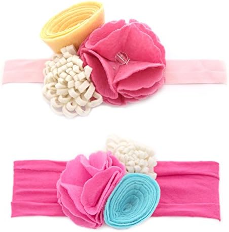 Felt Flower Headband 2-pieces Set for Baby and Toddler