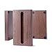 MaxGear Business Card Holder for Desk Wood Business Card Display Holders Professional Business Card Holder Stand Desk Cards Display Holder for Home and Office, 2.3 x 4.3 x 0.6 inches, Walnut, Square
