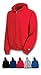 Duofold Boys' Big Powerblend Eco Fleece Full Zip Hoodie, Navy, M