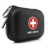 PRICARE Mini First Aid Kit, 95 Pieces Small Water-Resistant Hard Shell Case – Perfect for Travel, Outdoor, Home, Office, Camping, Hiking, Car
