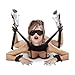 BDSM SM Restraints Kit, Wrist Thigh Leg Harness Restraint System Fetish Fur Game Tie up Hand & Ankle Cuff Bed Sexual Restraints Sex Bondage Position Support Sling, Fetish Sex Play Toys by MELO …