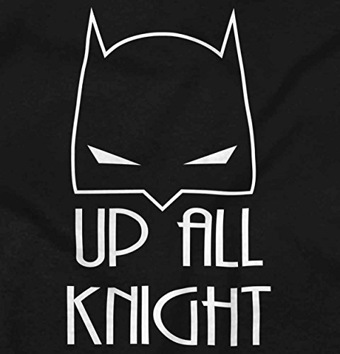 Up All Night Funny Batman Cute Baby Nerd DC Comic Romper Bodysuit