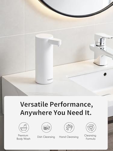 Infrared Sensor Stainless Steel Automatic Soap Dispenser - Automatic Liquid Soap Dispenser with Infrared Sensor - USB-C Charging, Soap Dispenser Set for Bathroom, Kitchen
