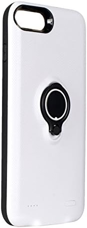 iphone 8 plus battery charger case - Loacy 7200mAh portable battery case.5.5inches extended battery juice pack with ring holder kickstand for iphone 6 plus /6s plus/7 plus/8 plus(white)
