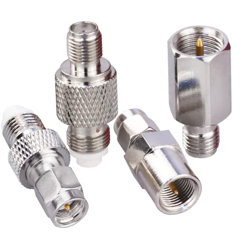 TUOLNK 4 Type Set SMA to FME 4G Antenna Adapter Kit SMA to FME Coaxial Adapter WiFi Antenna for
