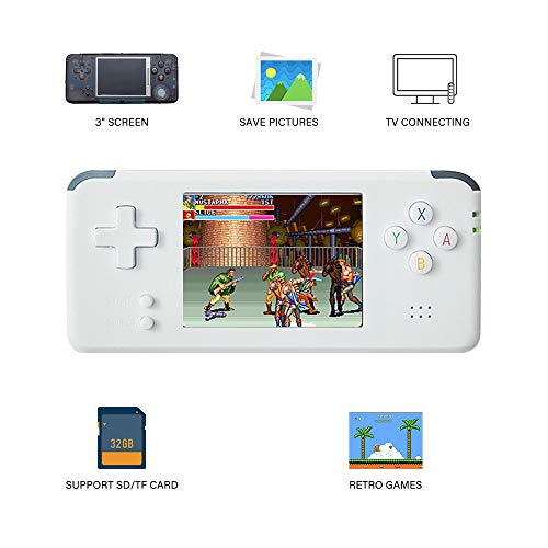 Goolsky RS-97 Handheld Game Console 3000 Built-in Retro Games 3 Inch LCD Screen 16GB Birthday Gift for Kids