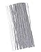 Juvale 300 Pieces White 18 Gauge Floral Wire Stems for DIY Crafts, Artificial Flower Arrangements (16 in)