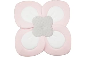 PandaEar Baby Bath Pad for Infant Newborn | Soft Flower Petals for Sink Bathtub Essentials Shower Gift (Pink)