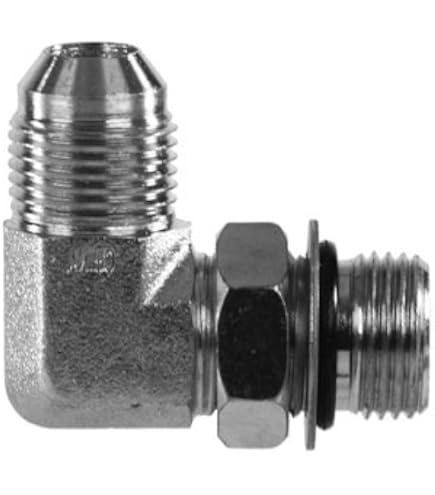 AF C5315-04-03 Hydraulic Adapter – 1/4" Male JIC (7/16-20) To 3/16" Male O-Ring Boss (3/8-24)