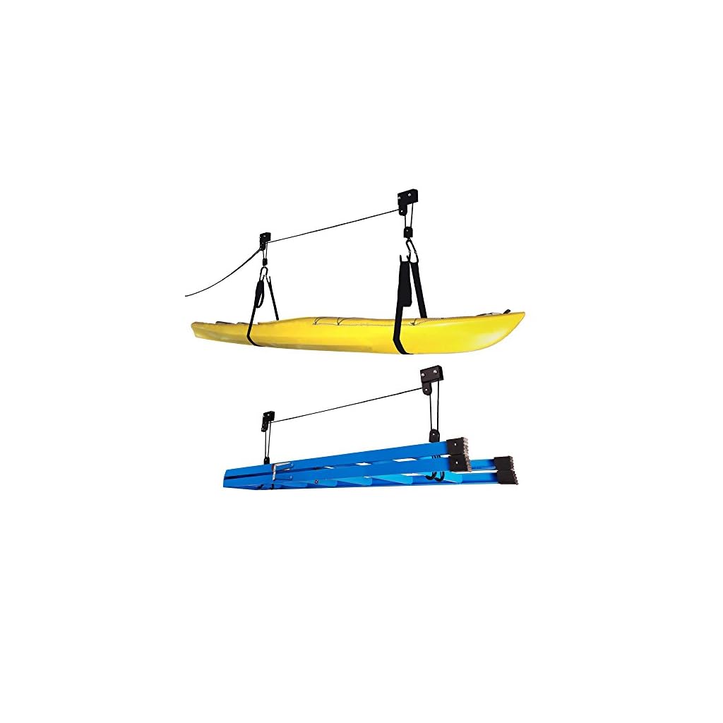 RAD Sportz Kayak Hoist 2Pack Quality Garage Storage Canoe Lift with