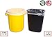 Resilia Tall 15 Gallon Trash Bags - Black 100 Bags/Roll, 1 Mil Thick, 24x33 inches (WxH), Wire Ties Included, MADE IN USA