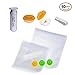 Jumbo Meal Prep Sous Vide Kit for Anova, Joule & Instant Pot Accessories - No Leaks or Vacuum Failure [Patented Design] - Works w/Any Zip Lock Bag - 5 Bags, 1 Pump, 3 Valves & 1 Sealing Clip