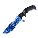 CIMA Huntsman CS:GO Knife, Multi-Color Full Tang Fixed Blade Tactical Knife, 10.8 in (Sapphire)