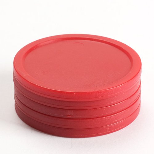 Domybest 5Pcs Red 2-inch Mini Air Hockey Table Pucks 50mm Puck Children Table New - Thumbnail 4