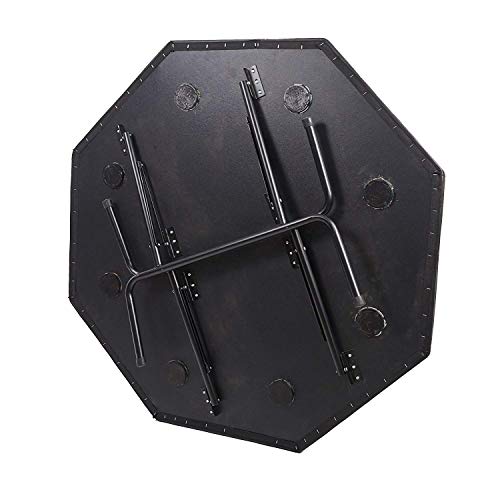 Karmas Product 48in Folding Texas Poker Table with Cup Holders for 8 Players