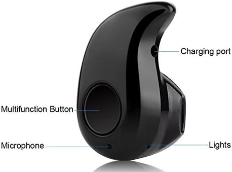 AvigoTech Compact mini, light weight, bluetooth headset (Black)
