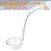 Premium Quality Plastic Punch Serving Ladle - 5 oz Clear Hard Acrylic Ladle 3 Pack by Upper Midland Products
