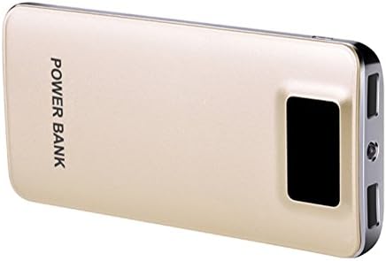 DINTO Portable Charger Ultra Slim 10000mAh Power Bank External Battery with Dual USB and Smart LCD Screen for iPhone, iPad, Samsung Galaxy, Smart Phones, Tablet