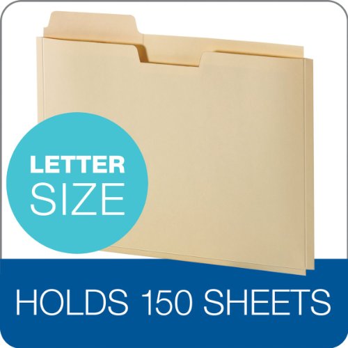 GlobeWeis/Pendaflex Expanding File Folder Pocket, Letter, Manila, 10 File Folder Pockets