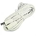 Hanvex HDCQ20W 20ft 2.1mm x 5.5mm DC Plug Power Adapter Extension Cable, 20AWG Cord for 12V CCTV Wireless IP Camera, LED, Car, White primary