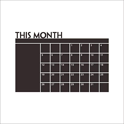 image for Iusun Sticker Iusun Christmas Month Plan Calendar Chalkboard MEMO Remo